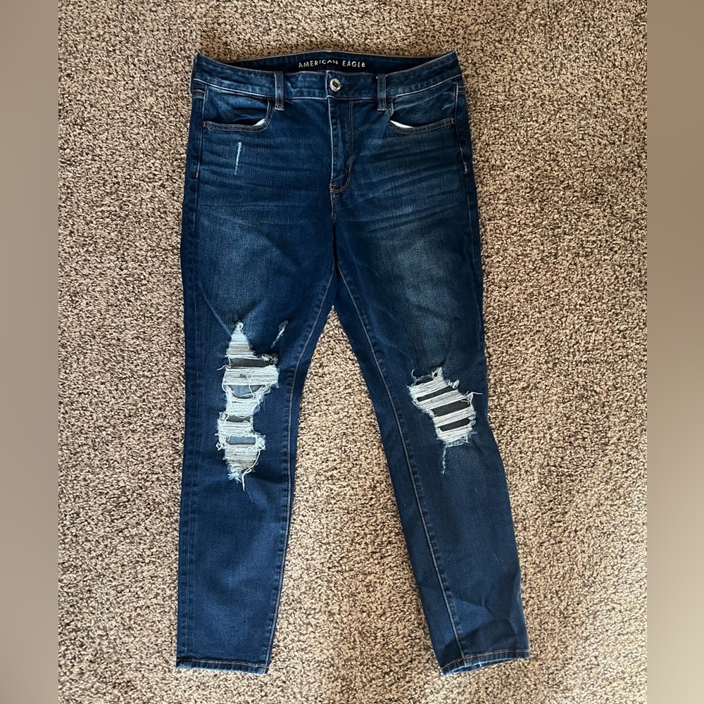 AMERICAN EAGLE- AE 360 NE(X)T LEVEL HIGH-WAISTED JEGGING- 12 SHORT
